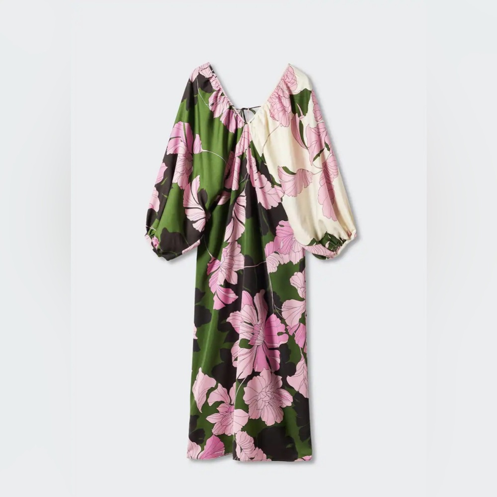 Mango Floral Dress Size XL